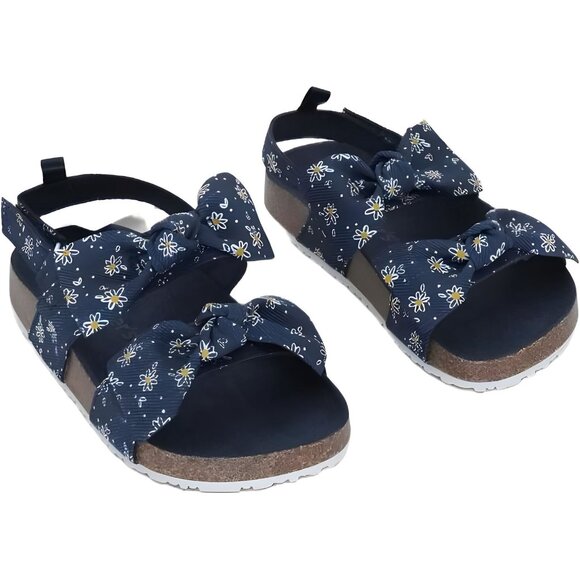 Carter's Navy Girls Zarina Sandal with Bow Detail, Size 10M Toddler - Picture 1 of 6